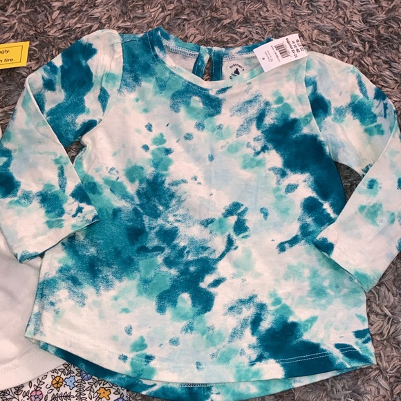 Lot 12-18 months girls gap shirt and 2 pcs old navy sleep shirts set baby gap - Picture 4 of 6